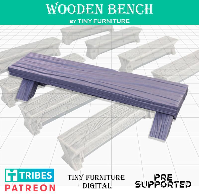 Wooden bench