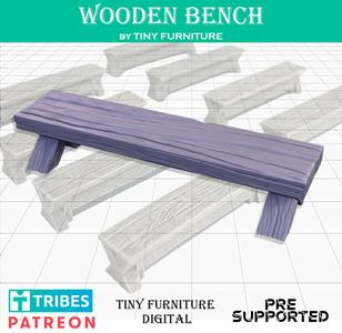 Wooden bench