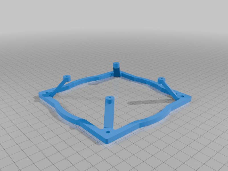 AM4 WRAITH heatsink to 120MM fan adapter