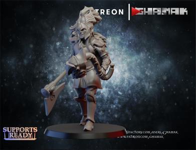 High Elf warrior lion 3 support ready