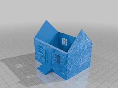 Single and double story house 1:72