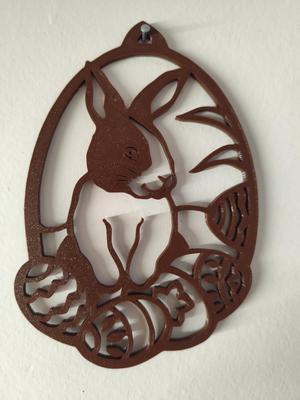 Wallart easter bunny rabbit decoration