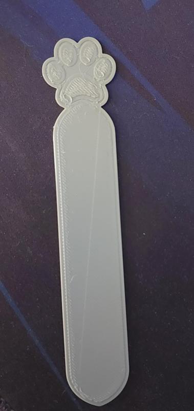 Cat Paw Bookmark No slit