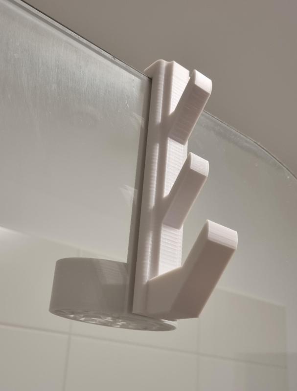 Shower Door - Shelf & Hooks