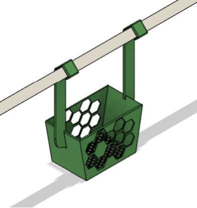 Towel Bar Shampoo and Conditioner Caddy