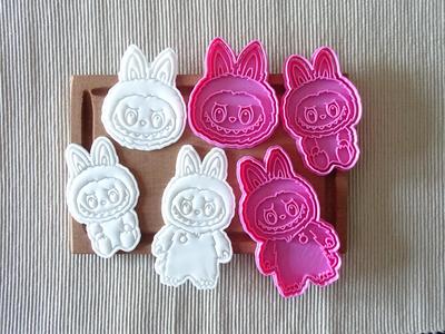 cookie cutters labubu face cutters x3 pack