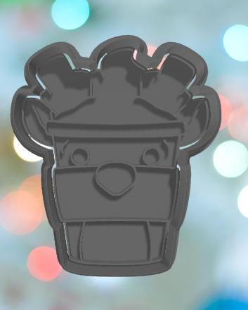 Christmas Reindeer Latte Cookie Cutter