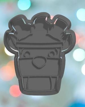 Christmas Reindeer Latte Cookie Cutter