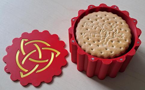 box for 3 sandwichcookies - box für 3 Doppelkekse