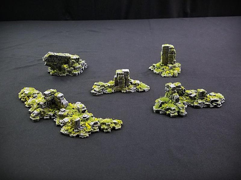 Rubble Pile Starter Bundle: Ancient Ruins Terrain Set