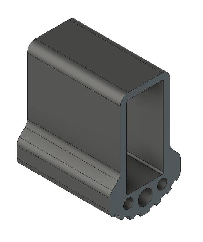 Ladder standing-foot for profiles up to 51x22mm