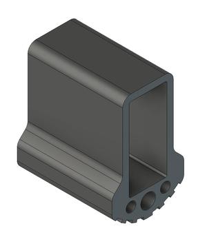 Ladder standing-foot for profiles up to 51x22mm