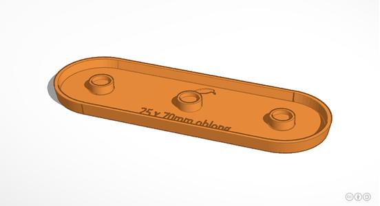 25x70mm Oblong Base (Magnetic)