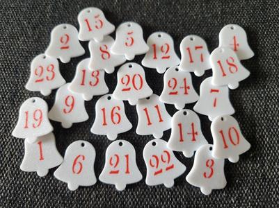 Advent numbers bells