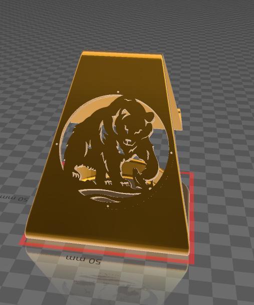 Phone Stand - Angry Bear Figure