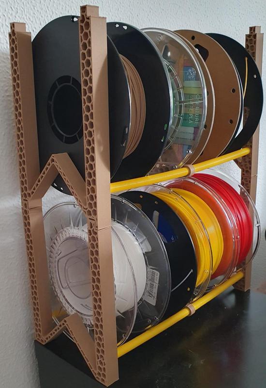 Modular Filament Spool Support - No wall mount - No Screw - No supports