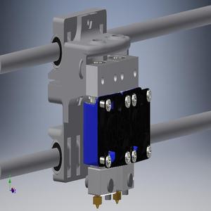 Reprapguru Prusa i3 dual e3d v6 Bowden (from Direct Drive)