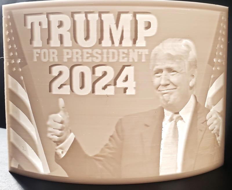 Trump For President 2024 Lithophane