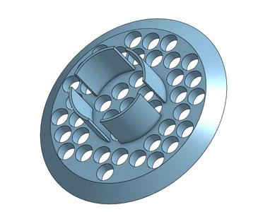 Bathroom Tub Strainer V2 (bigger 8mm holes)