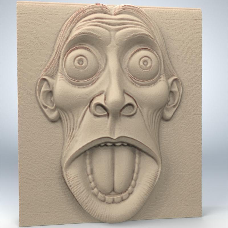 Bust Bas Relief - 7