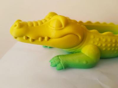 Pocket-emptying  bowl crocodile