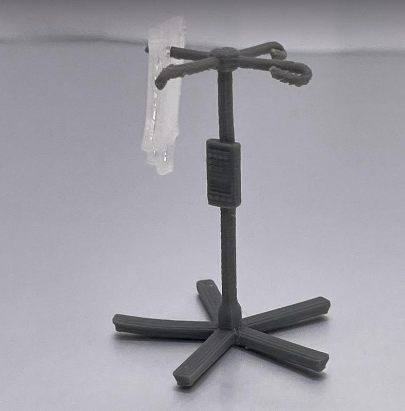 Mini IV Pole and IV Bag