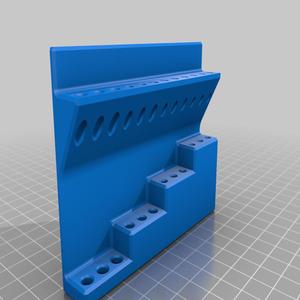 Hex key storage rack