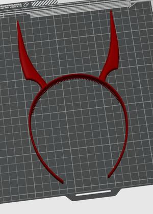Demon horn headband