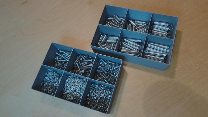 Stackable assortment box mark III