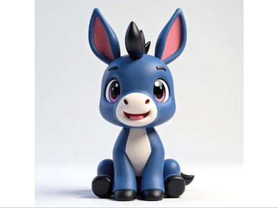 Adorable Donkey Figurine (PrintMon)