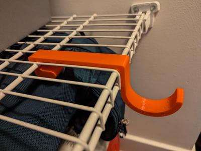 Heavy Duty Wire Rack Coat/Backpack Hook