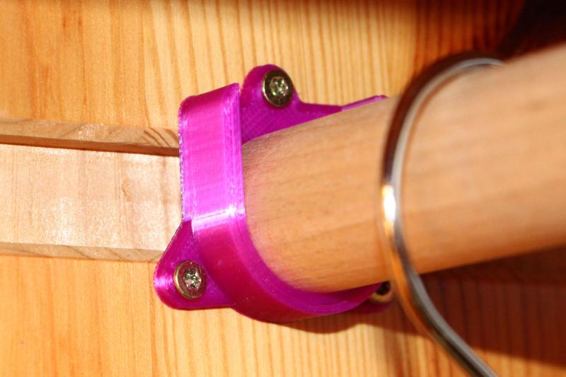 parametric wardrobe rail support, screwable