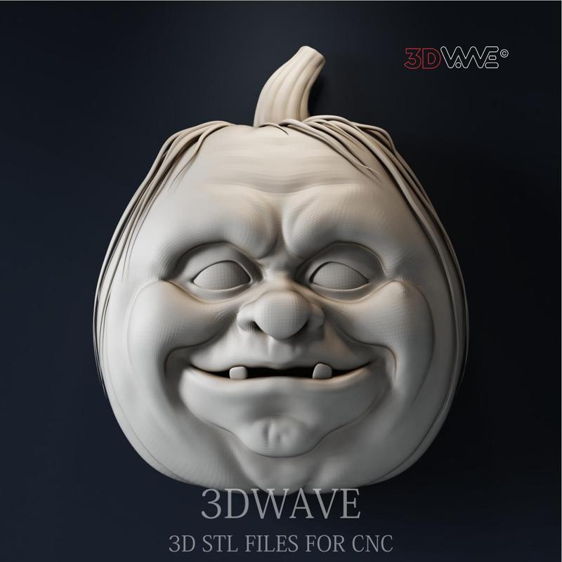 HALLOWEEN PUMPKIN  3d stl file for CNC