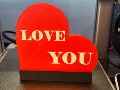 Love You Decorative Sign
