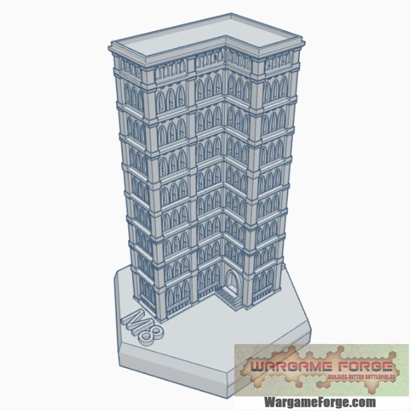 Gothic Building 47 Hex Map Scale HMSG047