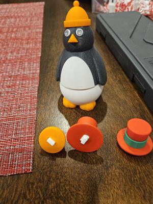 Snowman/Penguin Hat Pins remixed