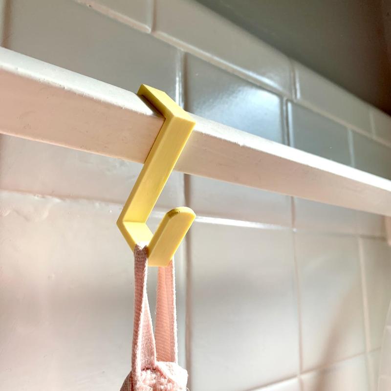 S-Hook for square vintage towel bar