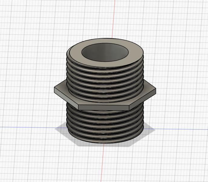 Gardenhose 3/4" male thread adapter