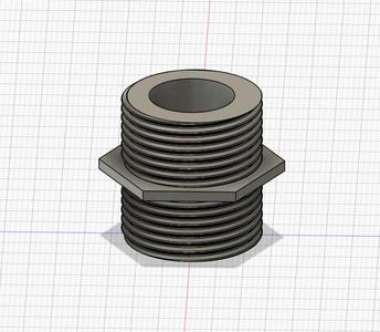 Gardenhose 3/4" male thread adapter