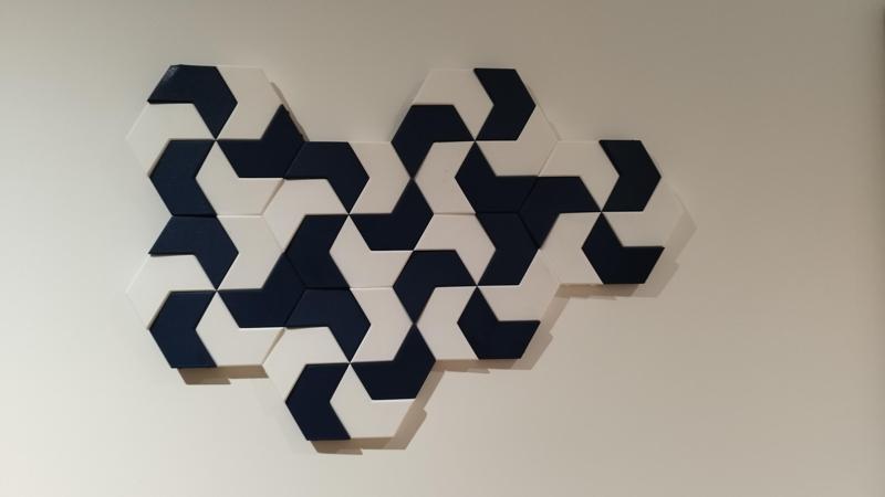 Spiral Hexagon Wallart