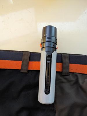 Belt flashlight holder for the Fenix PD40R
