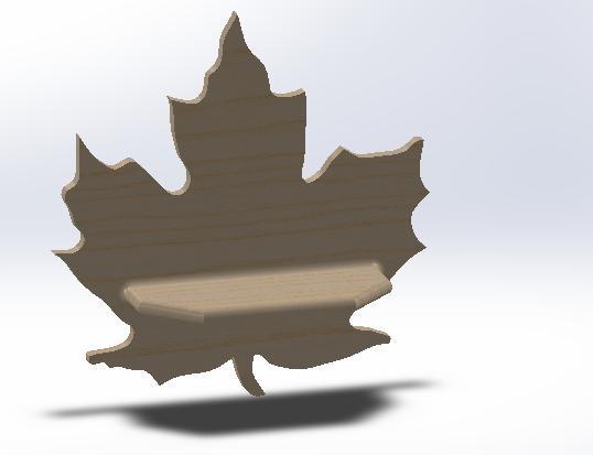 modern tree leaf shelf