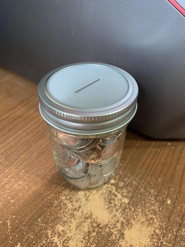 Mason Jar Coin Lid
