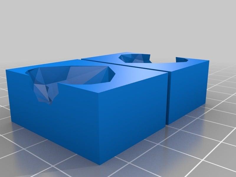 Diamond mold form (two parts) for pendants with fimo/sand/etc