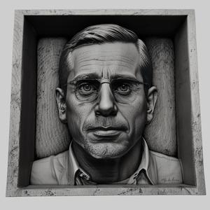 Steve Carell head relief actor