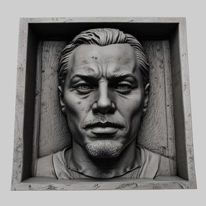 Leonardo DiCaprio head relief actor