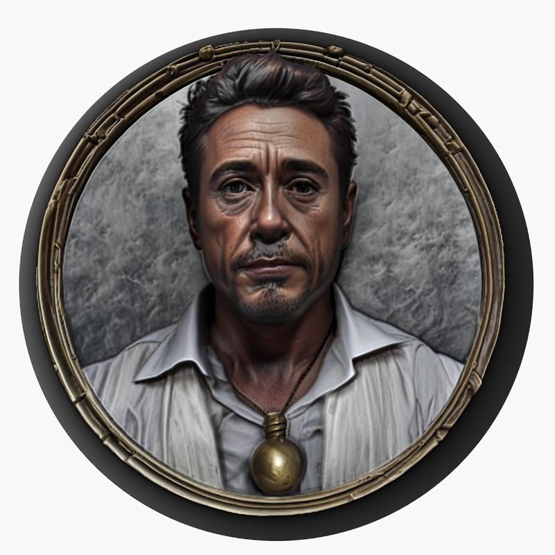 Robert Downey Jr. medallion pendant
