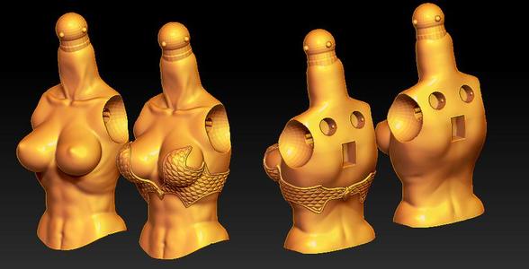 Scale Armor Female body (including nudity)