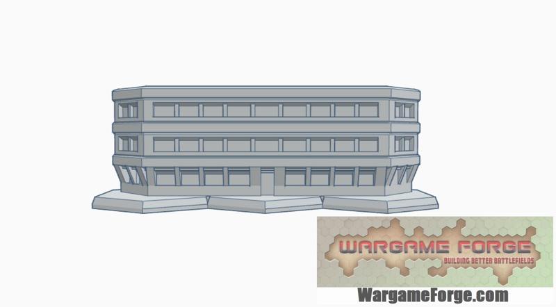 Sci-Fi Building 39 with Hex Base SFHB039