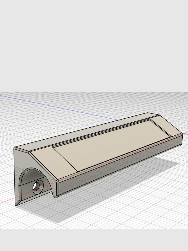 Handle with place for label